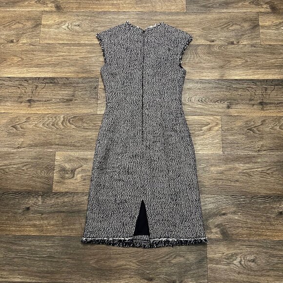 Rebecca Taylor Confetti Tweed Dress Navy Blue Pink Size 0 - Picture 9 of 13